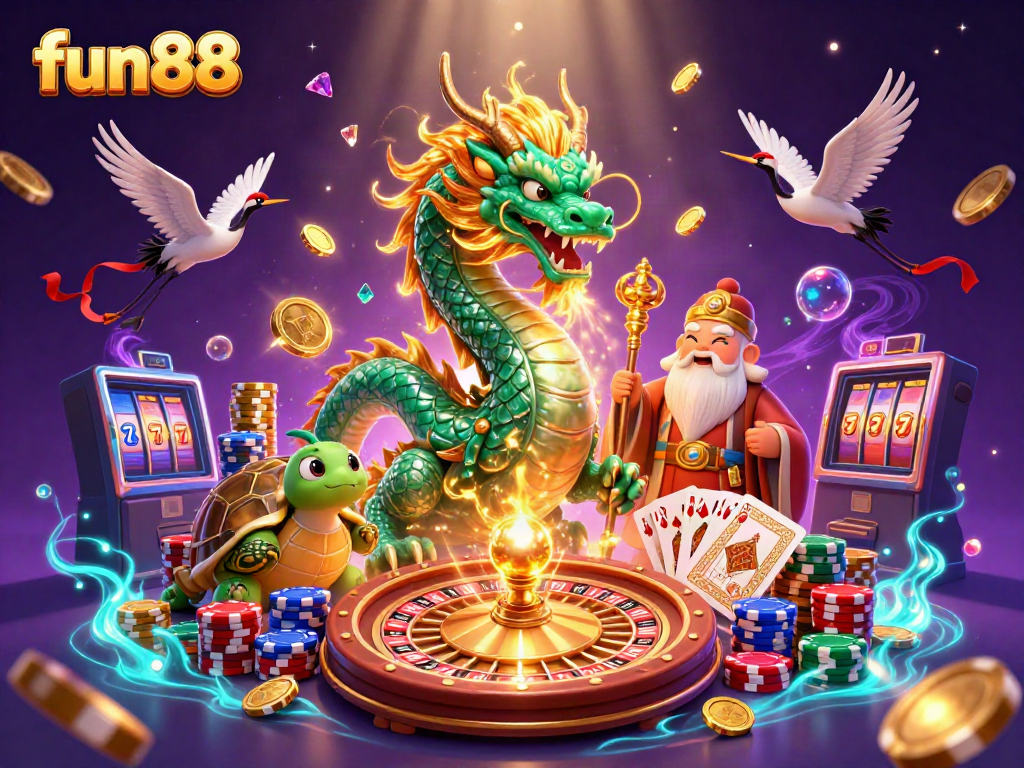 Experience exciting gameplay at fun88 with lucky symbols, dynamic graphics, and vibrant casino elements.