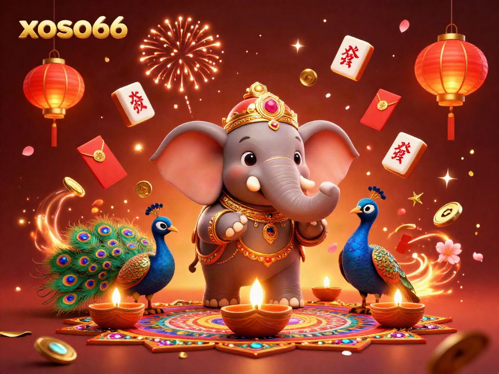 Engage in thrilling gaming experiences with xoso66's vibrant online casino atmosphere filled with celebrations.
