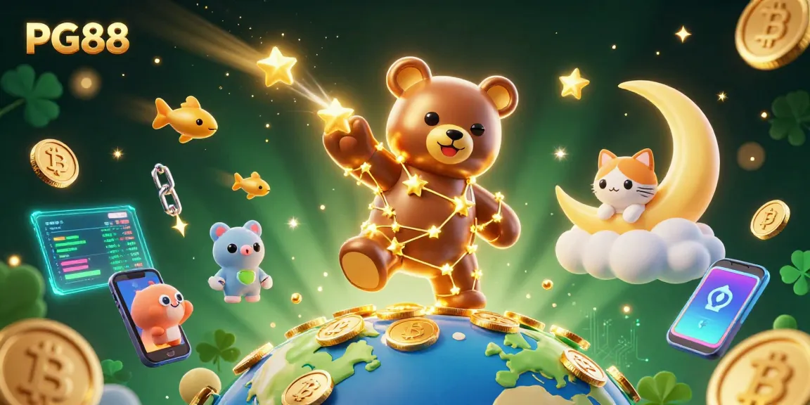 Play slots like PG88 with vibrant coins and cosmic companions enhancing jackpot experiences.