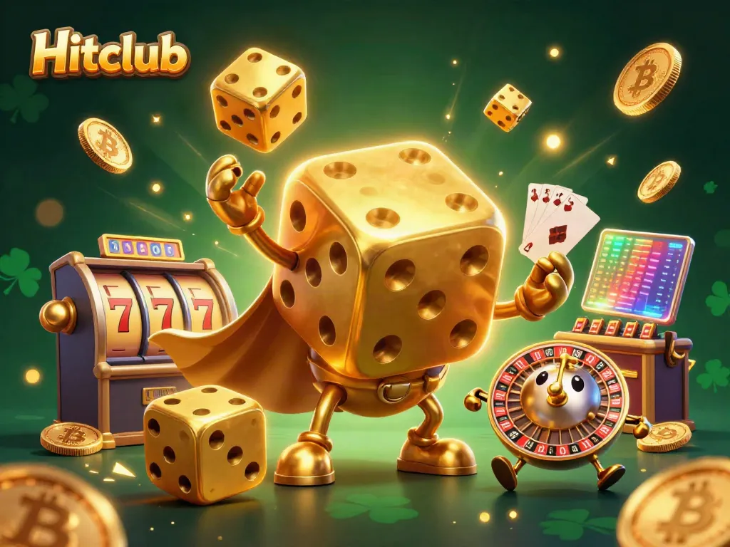 Experience the thrill of winning at Hitclub with 3D casino characters and vibrant slot elements