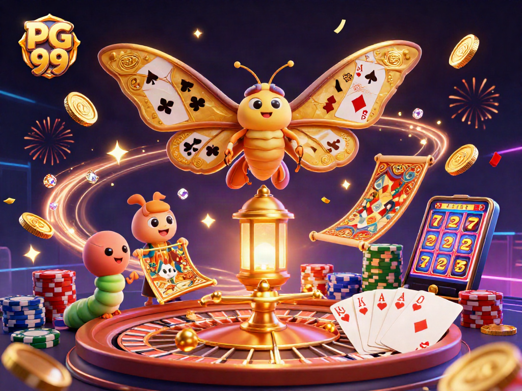 Experience the thrill of PG 99 with vibrant 3D casino elements and captivating characters.