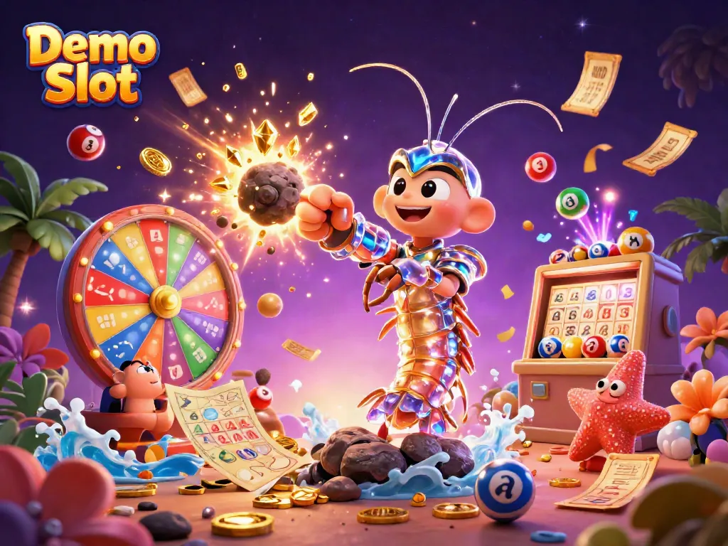 Engage with Demo Slot showcasing an explosive galactic scene filled with vibrant casino elements.
